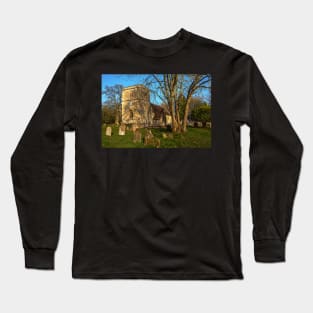 Chaddleworth  Church in Early Spring Long Sleeve T-Shirt